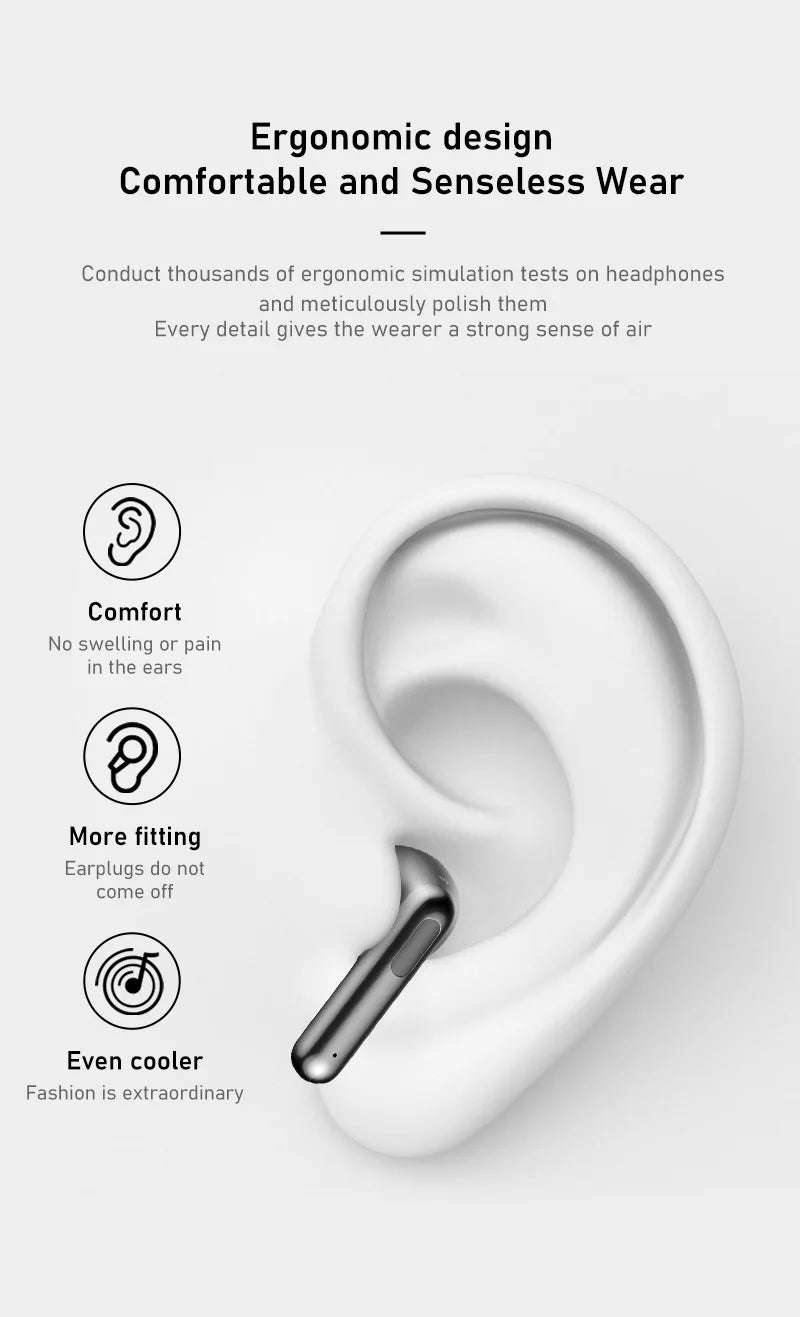 Sony Intelligent Noise Reduction Headset LX102 True Wireless Bluetooth Headphones HIFI Stereo Motion Waterproof Earphones Mic