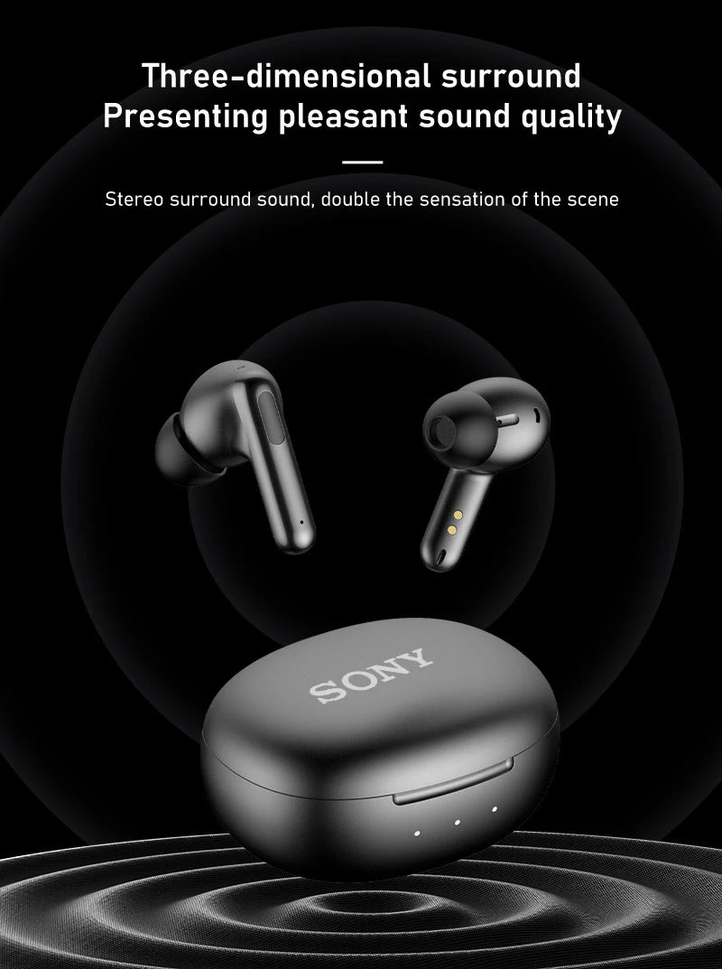 Sony Intelligent Noise Reduction Headset LX102 True Wireless Bluetooth Headphones HIFI Stereo Motion Waterproof Earphones Mic