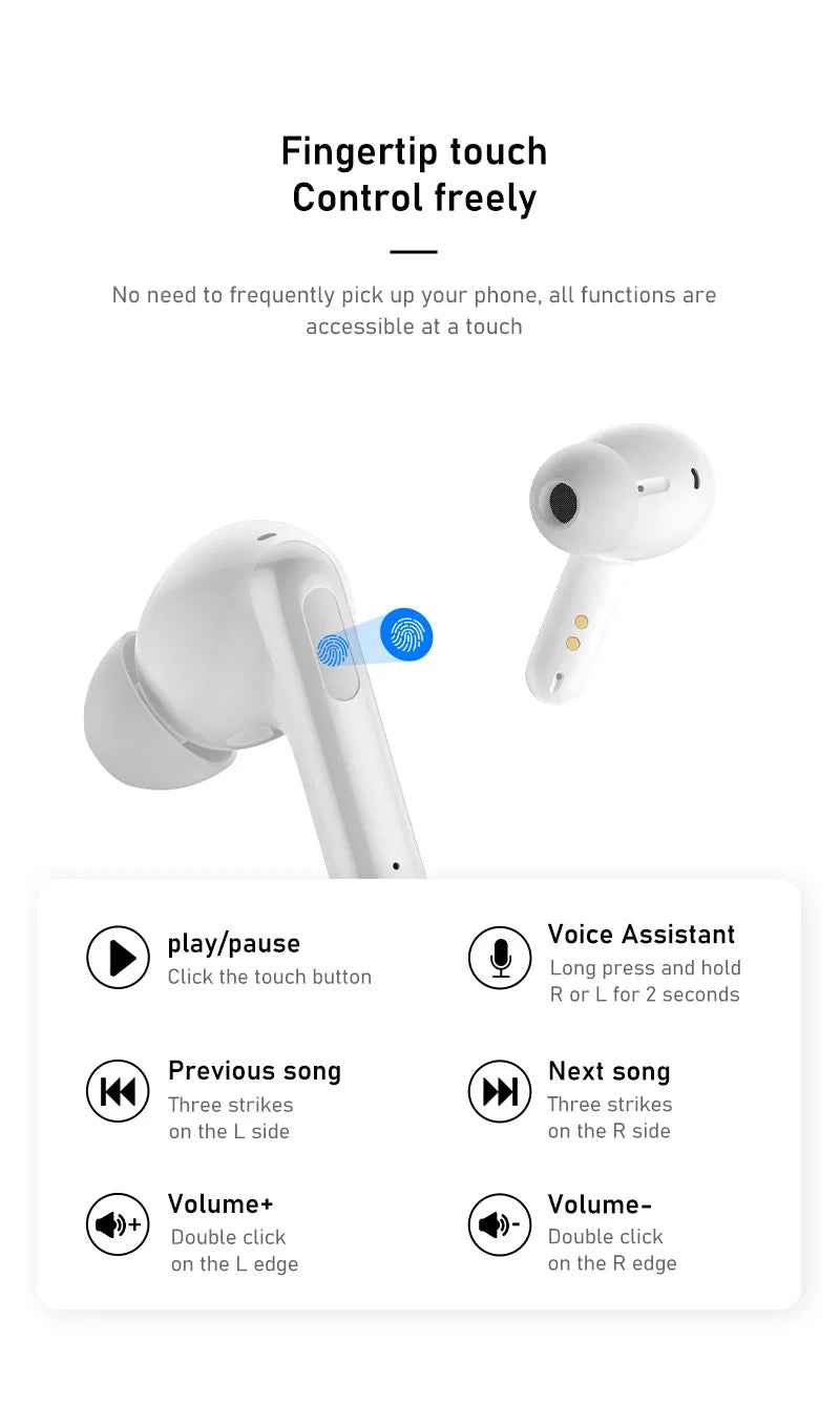 Xiaomi TWS Bluetooth Sports Earbuds Wireless In-Ear Headphones with Microphone Designed Superior Stereo Sound Experience