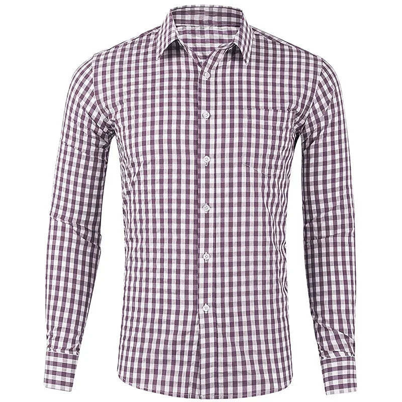 Spring And Autumn Wedding Party Men's Button-up Shirts, Dance Shirts, Black And White Long-sleeved Floral Fitted Shirts