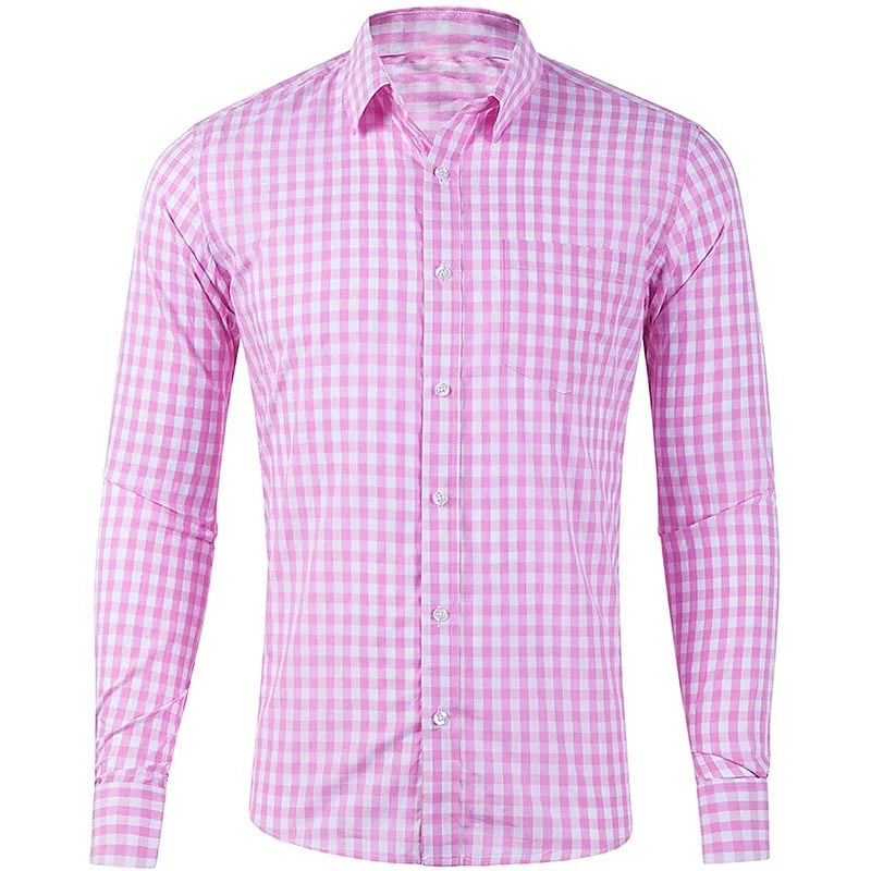 Spring And Autumn Wedding Party Men's Button-up Shirts, Dance Shirts, Black And White Long-sleeved Floral Fitted Shirts