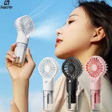 Mini Air Conditioner Portable Fan 2024 New Ultra Lightweight Only 60G Handheld Fan Air Cooler Pocket Fan for Travelling Shopping