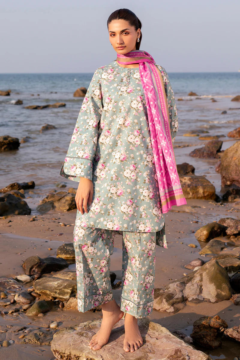 DIGITAL PRINTED LAWN USE-9155 3 Pieces  SKU: JZ-SUMMER-9155-0