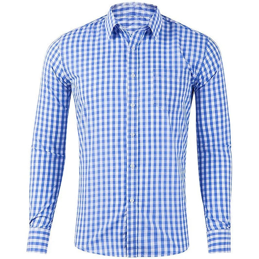 Spring And Autumn Wedding Party Men's Button-up Shirts, Dance Shirts, Black And White Long-sleeved Floral Fitted Shirts