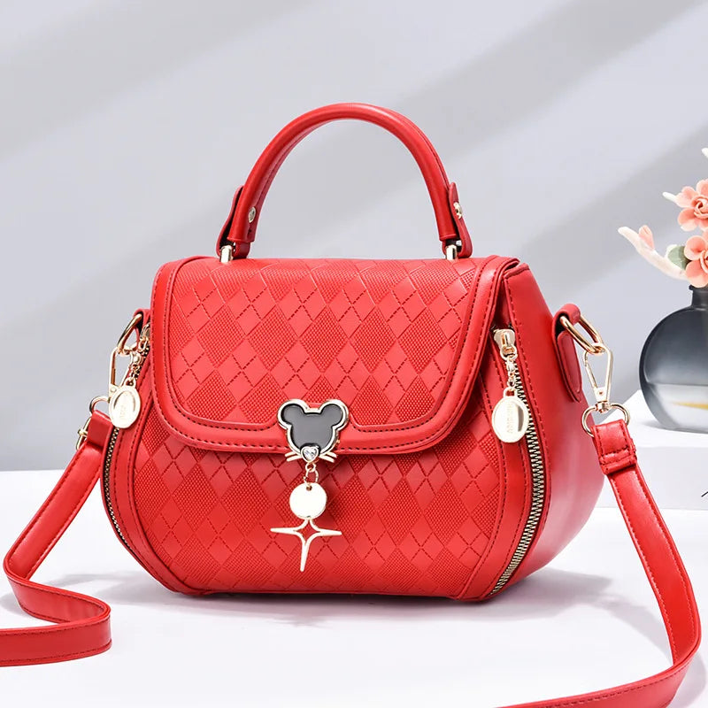 Women tote handbag bag for women shoulder bag sac a main femme luxury designer Genuine leather women's bag Bow Bucket bag