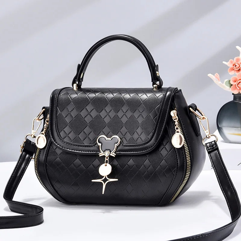 Women tote handbag bag for women shoulder bag sac a main femme luxury designer Genuine leather women's bag Bow Bucket bag