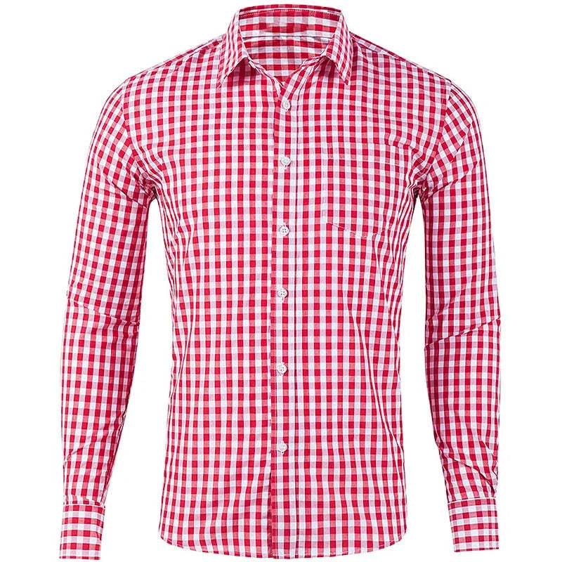 Spring And Autumn Wedding Party Men's Button-up Shirts, Dance Shirts, Black And White Long-sleeved Floral Fitted Shirts