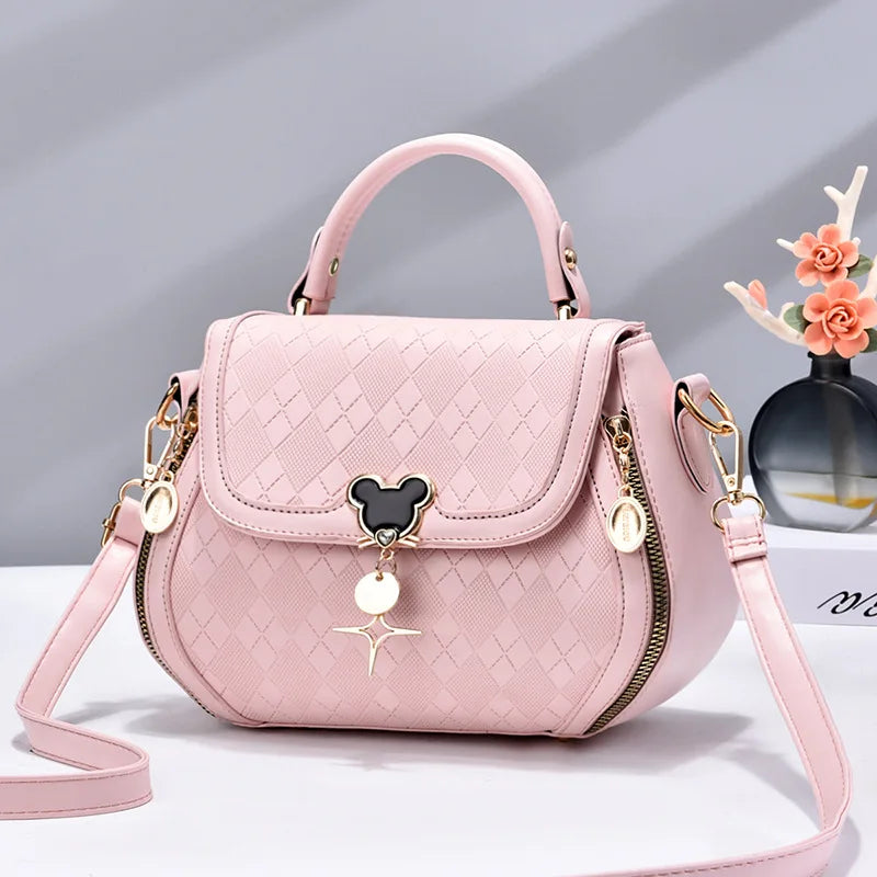 Women tote handbag bag for women shoulder bag sac a main femme luxury designer Genuine leather women's bag Bow Bucket bag