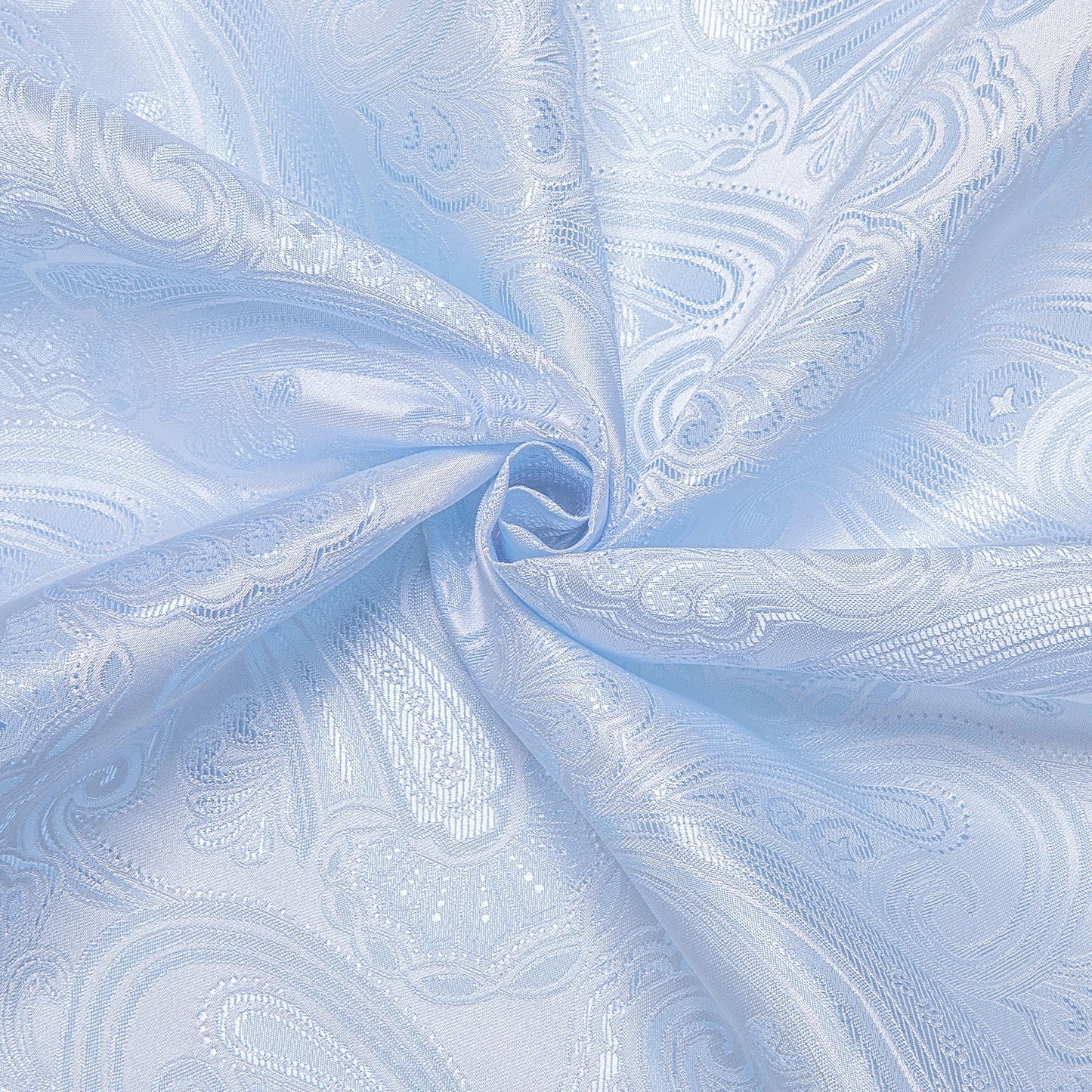 Hi-Tie Sky Blue Paisley Mens Shirts Long Sleeve Dress Formal Causal Shirt Blouse for Male Wedding Gift Party Ofiice Festival
