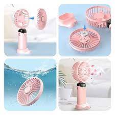 Mini Air Conditioner Portable Fan 2024 New Ultra Lightweight Only 60G Handheld Fan Air Cooler Pocket Fan for Travelling Shopping